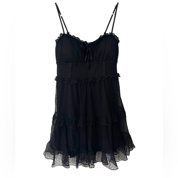Wild Fable Black Babydoll Dress Womens - Picture 2 of 8
